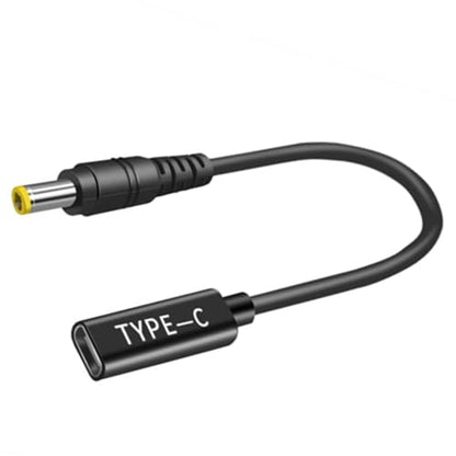 5.5 x 2.5 mm USB C to DC Adapter, 100W DC Adapter 5.5 x2.5mm Made for Ultrabooks, Asus Zenbook, Security Cameras, Router, Retro Gaming Consoles, Car Refrigerator - style: 5.5x2.5mm