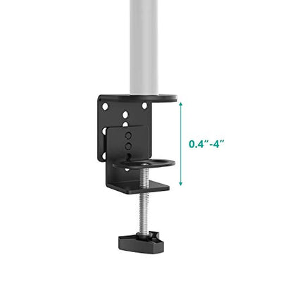 WALI C Clamp Base Stand Mounting Accessory, Desk c-clamp for WALI Monitor Mount Workstation System (C-CLAMP), Black