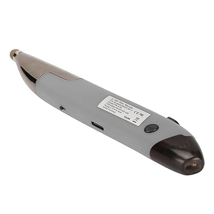 Yinhing Pen Rechargeable Portable Optical Mode for PC Laptop Luminous Silent Handheld Small Design (Silver Gray) - color: Silver Gray