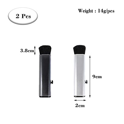 2 Pcs Retractable Keyboard Cleaning Brush Computer Cleaning Tool Dust Removal Brush for Desktop Table