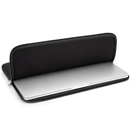 RAINYEAR 13 Inch Laptop Sleeve Case Padded Carrying Bag, Black | Slim Protective Soft Zipper Computer Cover for 13.3 inch MacBook Air/Pro M1 M2 M3 M4 M5 A3449 A3240 A3113 A2681 A2338 - color: Black, size: 13"
