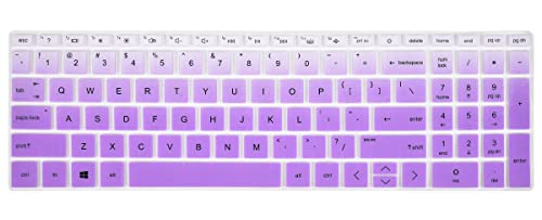 Keyboard Cover for HP 17.3 Laptop 17-cn 17-cp Series 17-cp2199nr 17-cn3399nr 17-cn3097nr 17-cp3003dx 17-cn4153cl 17-cn2083dx 17-cp3155cl 17-cp2025dx cp3005dx 17z-cp300/200 17t-cn400/cn200 - color: Ombre Purple