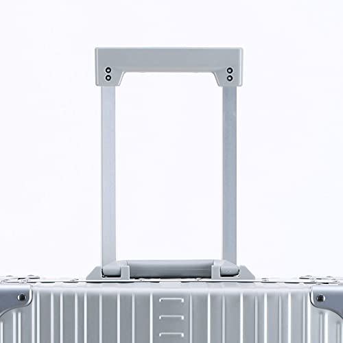 Aleon All Aluminum Lightweight 17" Rolling Laptop Catalog Case, Vertical Opening with TSA Locks & Aircraft-Grade Aluminum Frame - color: Platinum