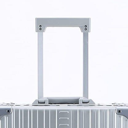Aleon All Aluminum Lightweight 17" Rolling Laptop Catalog Case, Vertical Opening with TSA Locks & Aircraft-Grade Aluminum Frame - color: Platinum