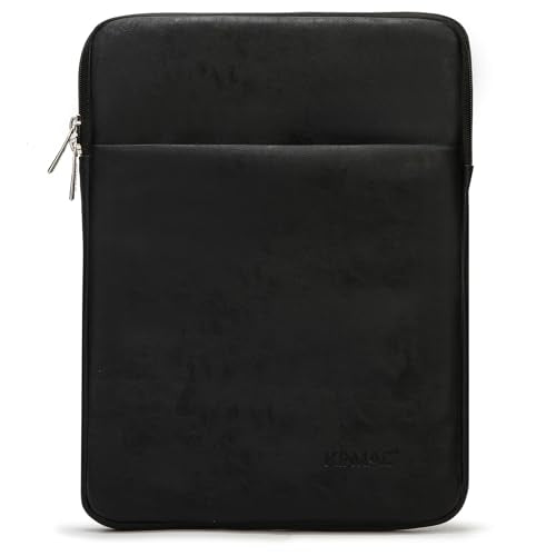 Kinmac 360° Protective Vertical Laptop Sleeve Case Cover Bag (Black PU, 12.5 inch-13.3 inch) - color: Black PU, size: 12.5 inch-13.3 inch