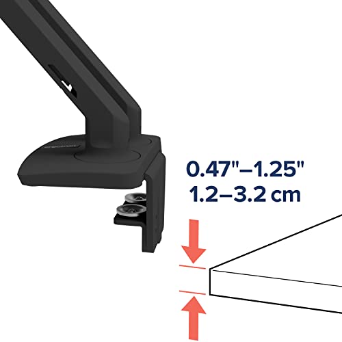Ergotron – MXV Dual Monitor Arm, VESA Desk Mount – for 2 Monitors Up to 24 Inches, 7 to 20 lbs Each – Matte Black - color: Matte Black