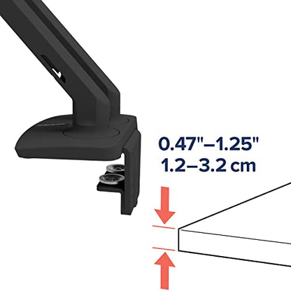 Ergotron – MXV Dual Monitor Arm, VESA Desk Mount – for 2 Monitors Up to 24 Inches, 7 to 20 lbs Each – Matte Black - color: Matte Black