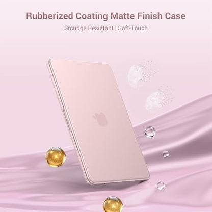 MOSISO Compatible with MacBook Neo Case 13 inch 2026 A3404 A18 Pro Chip | Scratch-Resistant Ultra-thin Protective Hard Shell Case Cover, Blush - color: Blush