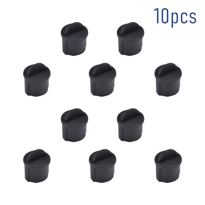 10 PCS BNC-A Port Anti-dust Plugs, Silicone Covers Caps Stoppers, Port Protector for Laptop, Phone, ID; 0.37" - size: BNC-A/Black/10 PCS