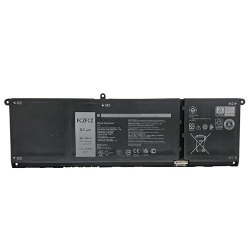 V6W33 Battery 54Wh Replacement for Dell Inspiron 5310 5410 3510 3511 3515 5418 5510 5515 / Latitude 3320 3330 3420 3520 / Vostro 3510 3515 3511 3525 5310 5510 5410 5620 Series TN70C 15V - size: 11.22*3.23*0.24 inch V6W33