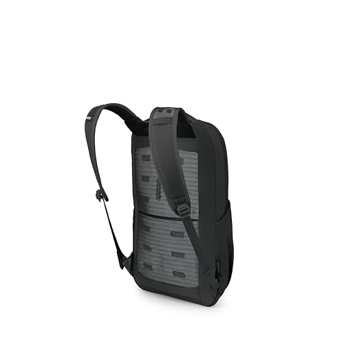 Osprey Ozone Slim Pack - Lightweight Laptop Backpack with AirScape Suspension, Water Bottle Pockets & Slim Travel Design - Fits Most 16" Laptops - Personal Item or Carry-On Compatible, Black - color: Black