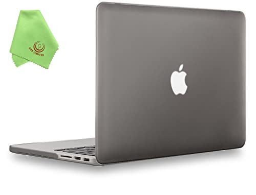 UESWILL Matte Hard Shell Case Cover Compatible with MacBook Pro (Retina, 13 inch, Early 2015/2014/2013/Late 2012), Model A1502/A1425, No CD-ROM, No USB-C, Gray - color: Gray, size: MacBook Pro 13" Retina A1502/A1425