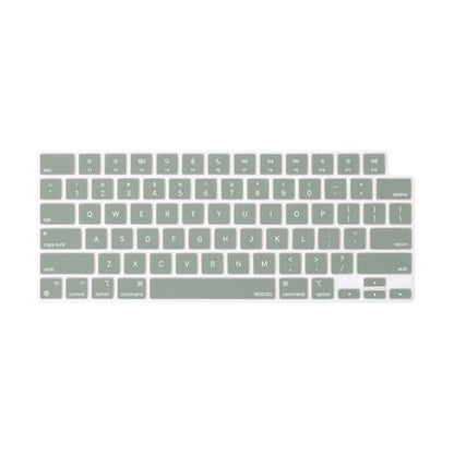 MOSISO Keyboard Cover Skin Compatible with MacBook Air 15 inch M3 M2 | A3114 A2941/Air 13.6 A3113 A2681/Pro 14/16 M4 M3 M2 M1, Antique Green - color: Antique Green