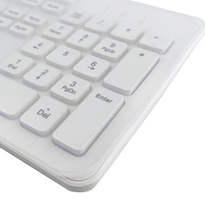 Universal Computer Desktop Keyboard Cover Skin (17.52" x 5.51") for Standard Size PC Computer Desktop Keyboards, Clear Waterproof Anti-Dust Silicone-Clear - color: Clear, size: 17.52 x 5.51 Inch