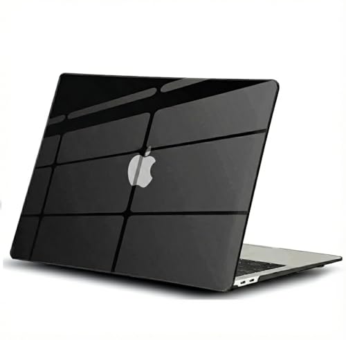GVTECH Case for MacBook Air 15 inch, 2026 2025 2024 2023 M5 A3448 M4 A3241 M3 A3114 M2 A2941 Chip with Liquid Retina Display, Plastic Hard Shell, Black Case - color: Black Case, size: Mac Air 15 (2023-2025)(M4 A3241 M3 A3114 M2 A2941)