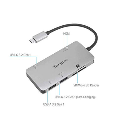 Targus USBC MP VideoAdptr Card Reader - style: USB-C Multi-Port Single Video Adapter