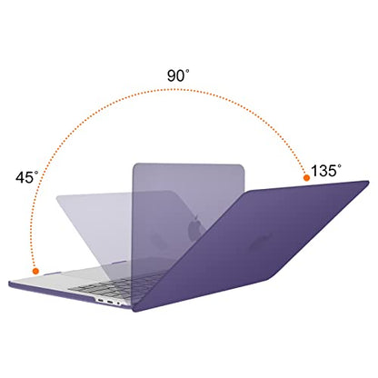 MOSISO Compatible with MacBook Pro 13 inch Case M2 M1, Imperial Purple | Plastic Hard Shell Case Cover 2026-2016A2338 A2251 A2289 A2159 A1989 A1708 A1706 with/without Touch Bar - color: Imperial Purple