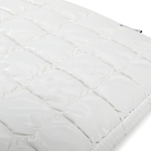 Canvas Life 360 Protective Plush Laptop Sleeve 14-14.4-inch Laptop Sleeve Bag Compatible with HP, Lenovo, Dell, ASUS, MacBook Pro 14-inch - Quilted Design (White, 14 inch / 14.0 inch) - color: White, size: 14 inch / 14.0 inch