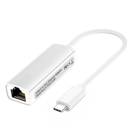 USB C to Ethernet Adapter RJ45 to USB-C LAN Network Adapter Type-C Ethernet LAN Network Connector for MacBook Pro Air RJ45 Connector for iPad iMac for iPhone 15 Pro Max for Dell XPS for Galaxy