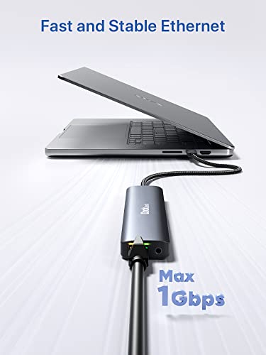 Dockteck 9-in-1 USB-C Hub: HDMI 4K@60Hz, Ethernet, 100W PD, Audio, 2x USB-A 5 Gbps, SD/TF Card Reader for MacBook, iPad, XPS, Microsoft - style: Pro Max series