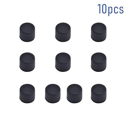 10 PCS RCA Port Anti-dust Plugs, Silicone Covers Caps Stoppers, Port Protector for Desktops Amplifiers DVD TV etc, ID; 0.31" - size: RCA/Black/10 PCS
