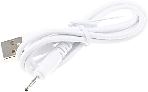 TenCloud DC 2.0mm Jack Charger Port 100CM USB Charge Replacement Power Cable Compatible with Beats Solo HD505 Headphones NOT for Dr. Dre Powerbeats3 (White+White) - color: White+White
