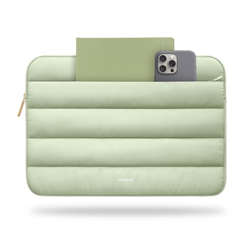 Puffer Laptop Sleeve with Zipper for 13 Inch Laptops