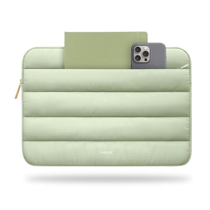 Puffer Laptop Sleeve with Zipper for 13 Inch Laptops