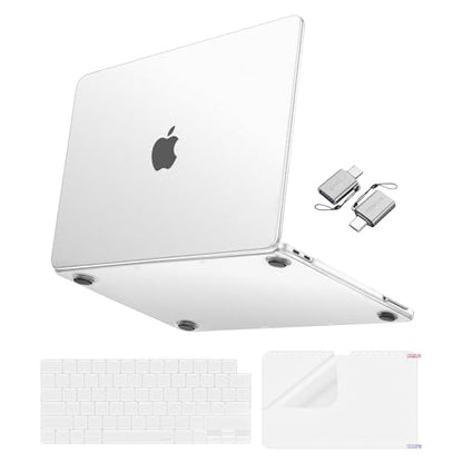 MOSISO Compatible with MacBook Neo Case 13 inch 2026 A3404 A18 Pro Chip | 4 in 1 Kit Ultra-Thin Exact-Fit Scratches&Fingerprints Resistant Protective Hard Shell Matte Case Cover, Matte Clear - color: Matte Clear