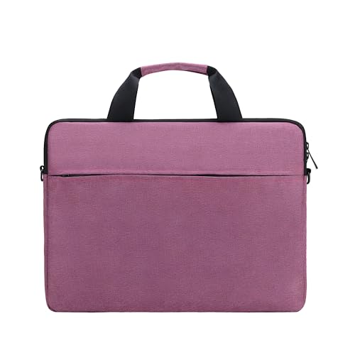 Laptop Bag Water-resistant Laptop Sleeve Case with Shoulder Straps & Handle, Computer Slim Briefcase - color: Purple, size: 13