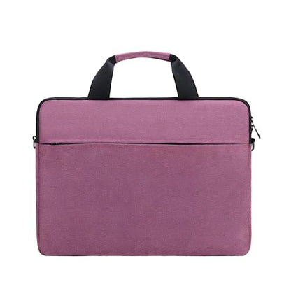 Laptop Bag Water-resistant Laptop Sleeve Case with Shoulder Straps & Handle, Computer Slim Briefcase - color: Purple, size: 13