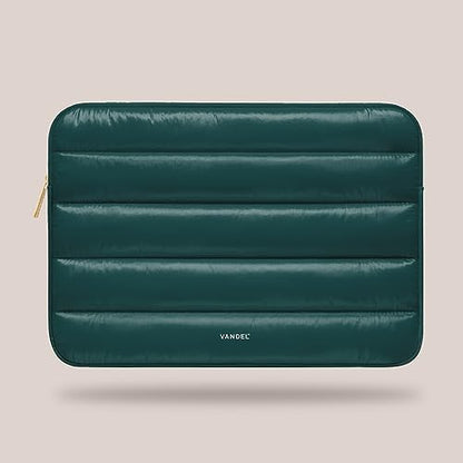 Vandel The Original Puffy Laptop Sleeve 13-14 Inch, Laptop Sleeve for Women | Protective Carrying Case Cover for MacBook Pro 14 in, MacBook Air 13 Inch, iPad Pro 12.9, Dell, Asus, HP - color: f. Shiny Emerald