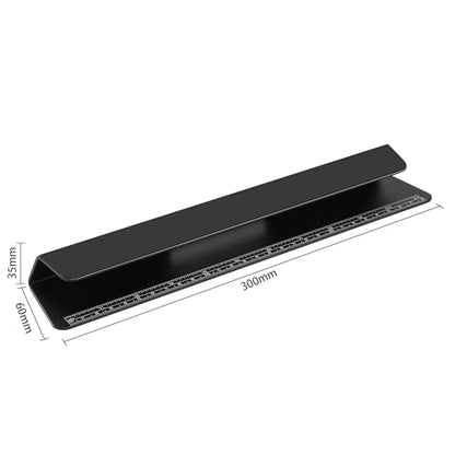 Portable Laptop Wedge Airflow Cooling Stand, Aluminium Laptops Feet Legs Improved Ergonomics, Stability, and Versatility - Compatible with MacBook and All Laptop, with Ruler