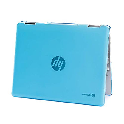 mCover Hard Shell Case Compatible with 2021 12" HP Chromebook x360 12B-CAxxxx Series laptops (NOT Compatible with Other HP Chromebook & Windows laptops) (Aqua) - color: Aqua