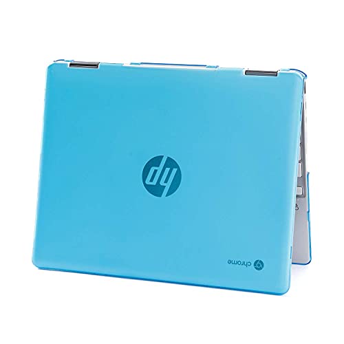 mCover Hard Shell Case Compatible with 2021 12" HP Chromebook x360 12B-CAxxxx Series laptops (NOT Compatible with Other HP Chromebook & Windows laptops) (Aqua) - color: Aqua