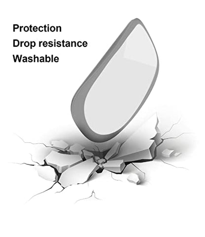 Magic Mouse Silicone Case Cover for Apple Magic Mouse 1 & 2, Grey | Soft ultra-thin silicone skin, dust-resistant, shock-absorbing, anti-scratch, easy to install - color: 1-grey