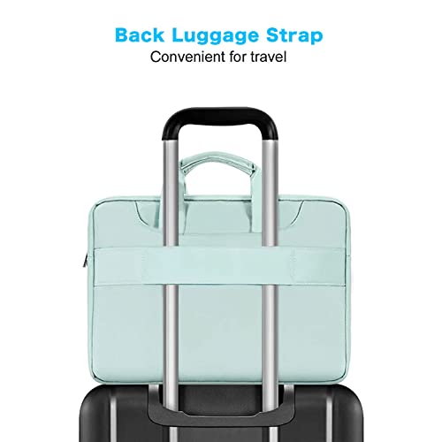 MOSISO 360 Protective Laptop Bag 13 inch, 13-13.3 inch Computer Bag | Compatible with MacBook Neo 13 inch/Air 13.6, HP,Dell,Lenovo,Asus, Laptop Carrying Case with Strap&Handle, Mint Green - color: Mint Green, size: 13 inch