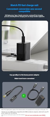 100W PD Power Charger Tip USB C to Slim Laptop Charging Cable Adapter Converter for Dell Laptop 18-20V (Dedicated for Dell (for 45W/65W/90W Power), 4.0mm Small Head) - size: 4.0mm small head
