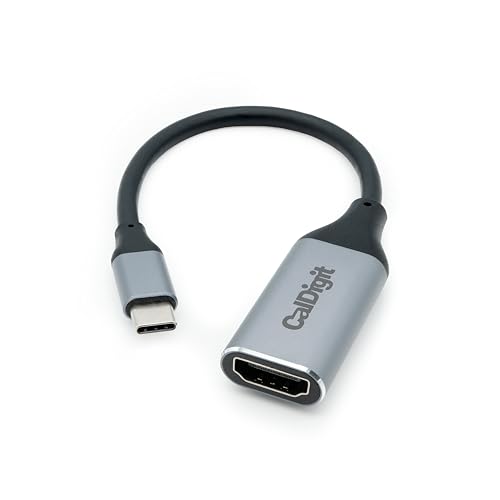 CalDigit USB-C to HDMI 2.0b Adapter Dongle - 4K 60Hz, High Refresh Support, HDR, Compatible with Thunderbolt 3/4/5, USB 3.1/USB4 for 2016+ MacBook Pro & Air, iPhone 15/16 Pro Max - style: USB-C to HDMI 2.0b v2
