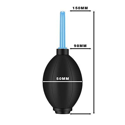 Rubber Air Blower Pump Dust Cleaner for Lens CCD Camera Black