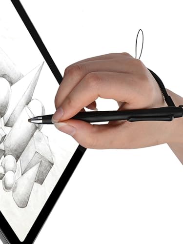 2 Pcs Portable Spring Rope Stylus Pen, Anti-Scratch with Stylus Tip Touch Pen for Touchscreen, high Sensitivity & Precision Capacitive, Stylus Pen for Drawing, Sketching and Note-Taking