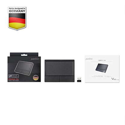 Perixx PERIPAD-704 Wireless Touchpad, Portable Track Pad for Desktop and Laptop User, Large Size 4.72x3.54x0.74 inches, Black - size: Big - Wireless
