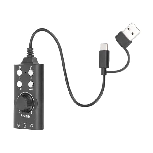 Generic USB Sound Card, External Stereo Sound Adapter with Volume Control and 7.1 Surround, for PC Laptop Desktop Headset OS X