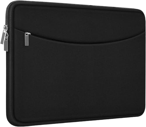 17 Inch Laptop Sleeve, Shockproof Protective Carrying Computer Cover Bag | Laptop Case 17.3 Inch with Accessory Pocket, Portable Computer Case Compatible with HP, Dell, Lenovo, Lenovo, Acer, Black - color: Black, size: 17 inch