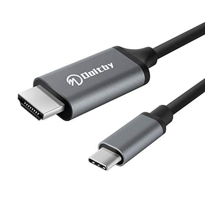 USB C to HDMI Cable for iPhone 15 Pro/Max 4K, S24/S23/S22/S21/Note 20 to HDMI Cable, USB C to HDMI Adapter Cable for Samsung Galaxy, MacBook Pro/Air, iMac, Surface, Dell and More-3ft - size: 3 Feet