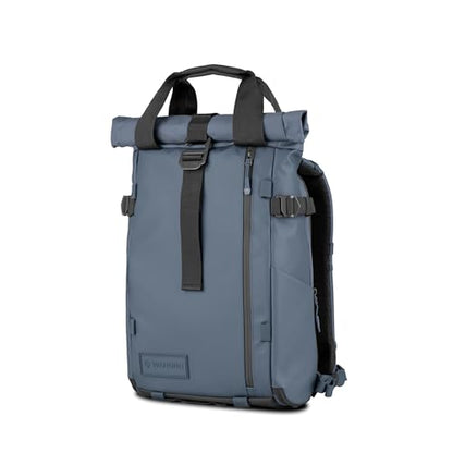WANDRD PRVKE Rolltop 15L V4 Photography Bundle – Compact Travel Camera Backpack with Essential Camera Cube and Laptop Sleeve - color: Aegean Blue, size: 15L (Photography Bundle), style: Rolltop