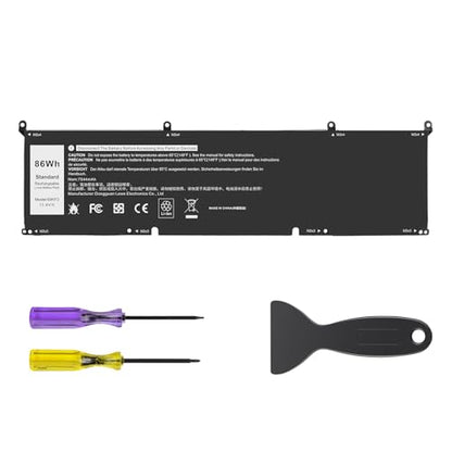 TREE.NB 69KF2 Battery Replacement for Dell XPS 15 9500 9510 9520 9530 Precision 5550 5560 G15 5510 5511 5520 5515 5521 G7 15 7500 P91F P87F 0GFJ6 7510 7610 7620 11.4V 86Wh 6-Cell - size: 13.1x3.3x0.24inch 69KF2