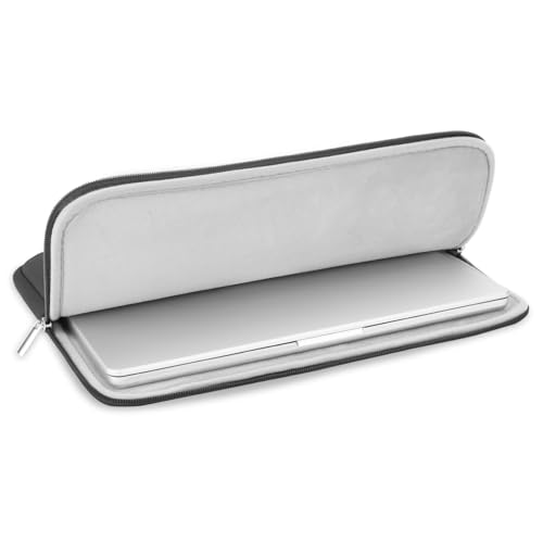 RAINYEAR 13.3 Inch Laptop Sleeve Case Soft Lining Padded Cover, Gray | Protective Slim Laptop Sleeve Zipper Cover Bag for 13.3 inch MacBook Air/Pro M1 M2 M3 M4 M5 A3449 A3240 A3113 A2681 A2338 - color: Gray(upgraded Version), size: 13"
