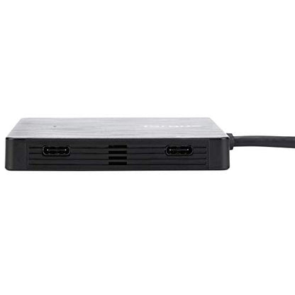 Targus USB-C to 2-Port USB 3.0 and 1 USB-C Hub with Power Pass-Through, 2.5 x 2.44 x 0.63 Inches, Black (ACH928USZ) - style: USB-C to 2-Port USB 3.0 and 1 USB-C Hub