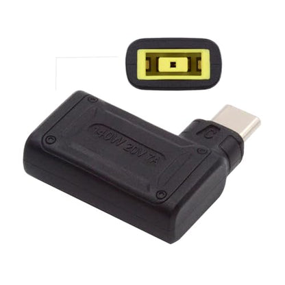 140W 100W DC Jack 4.5x3.0mm Input to USB-C Type-C Angled 90 Degree Power Plug Charge Adapter for Laptop Phone - style: 4.5x3.0mm 140W